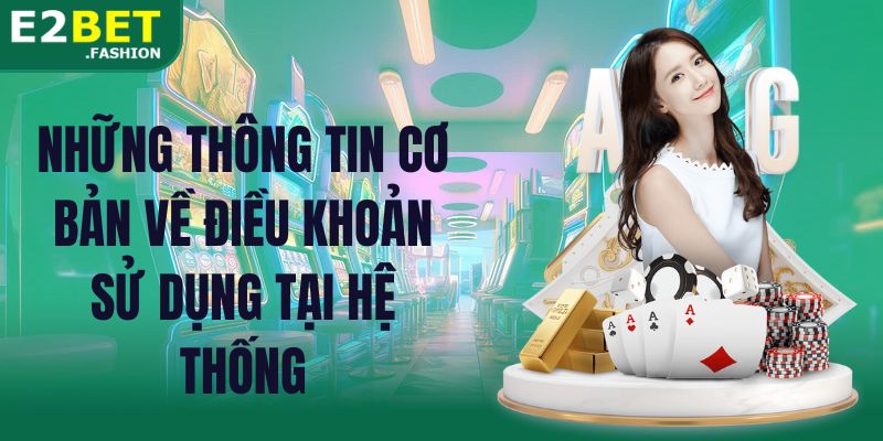 Những thông tin cơ bản về điều khoản sử dụng tại hệ thống